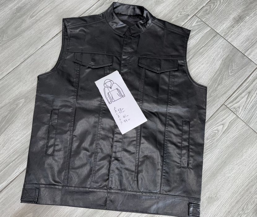 Vestă moto de piele măsura L