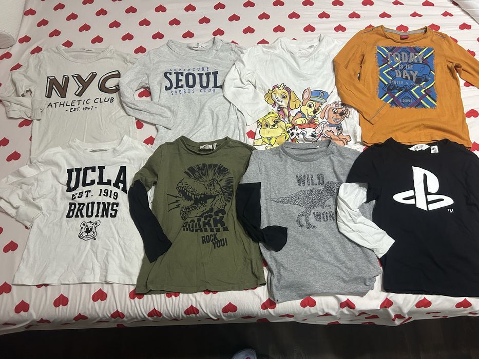 Lot bluze m 116 H&M , Zara , Koton , Oliver  pentru băieți