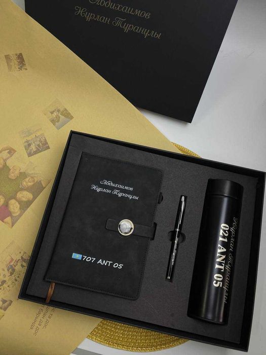 Корпоративные Подарки Блокнот Ручка Термос Именные Оптом Подарки набор