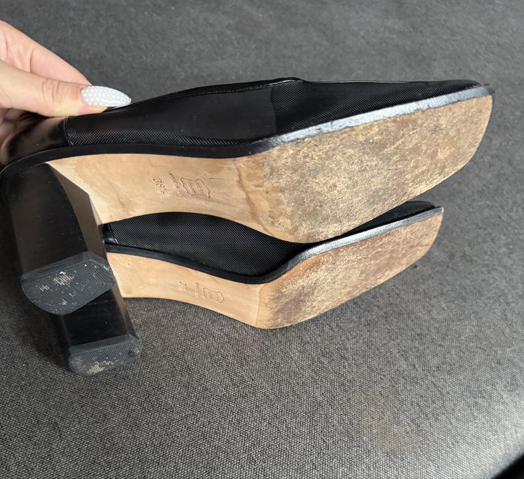 Pantofi Vintage Bamar Venezia-Made in Italy- Piele lăcuită & Mesh
