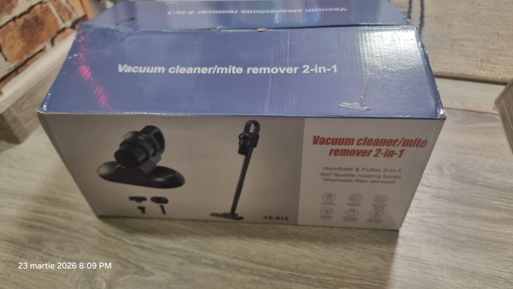 Aspirator  fara fir vertical 2 in 1