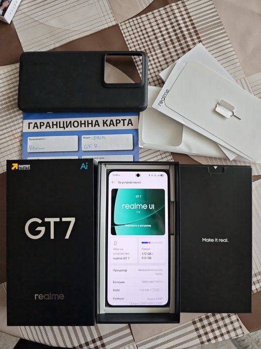Realme gt7/12-512/,отличен,гаранция.