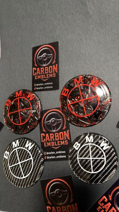 Персонализирани емблеми 82мм,78мм,74мм и 45мм BMW (carbon)