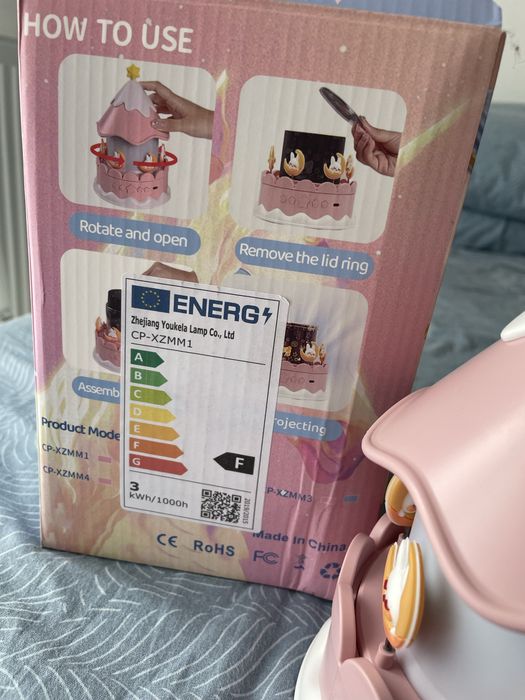 Lampa de noapte Starlight cu sunete