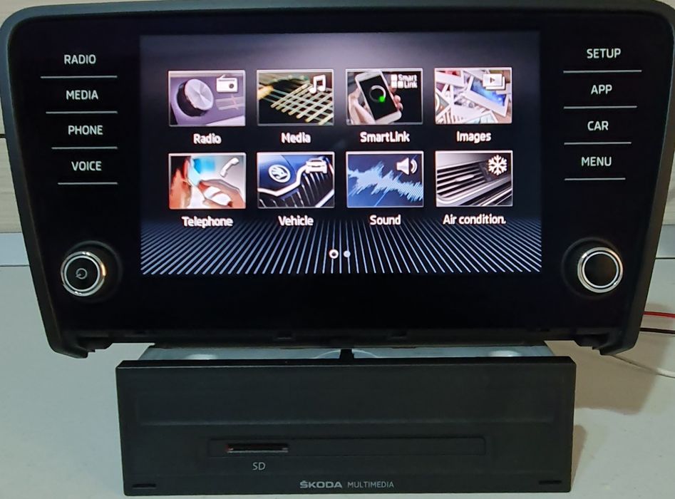 MIB2 Skoda Octavia 3, unitate+display 8 inch, App Connect
