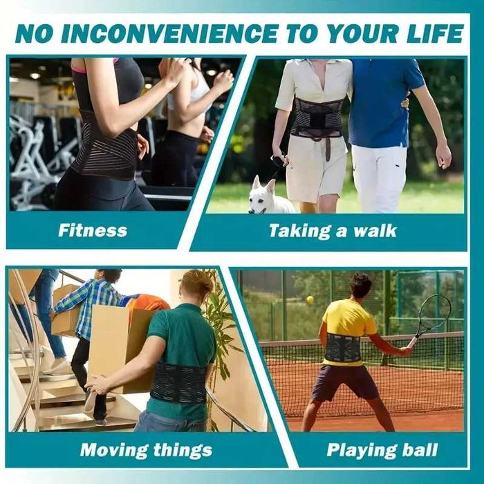 Коланза кръста с метални плъстини против дискова херния, за дископатия