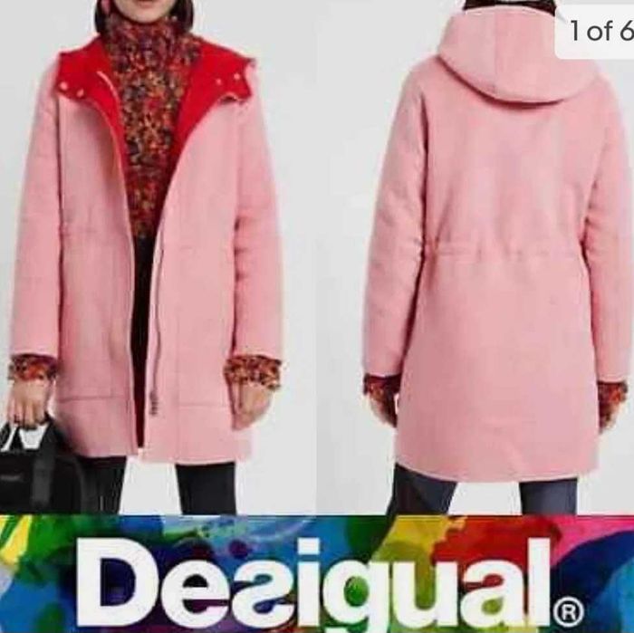 Ново Desigual палто вълна 38/М с етикет