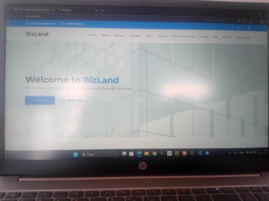 Web site bor Django’da tayyor biznesmenla uchun web sayt sotiladi