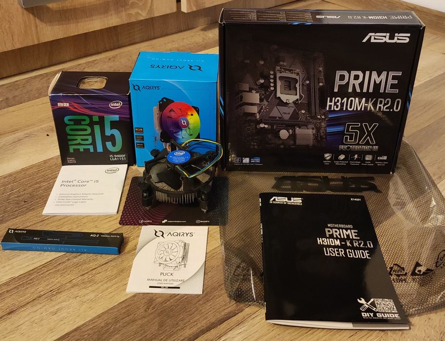 Vand PC I5 9400F, GTX 1070,H310M-K R2.0,16GB Ram+cutii.