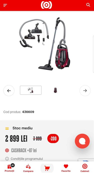 Aspirator fara sac Samsung 2200 W Smart SuperOferta