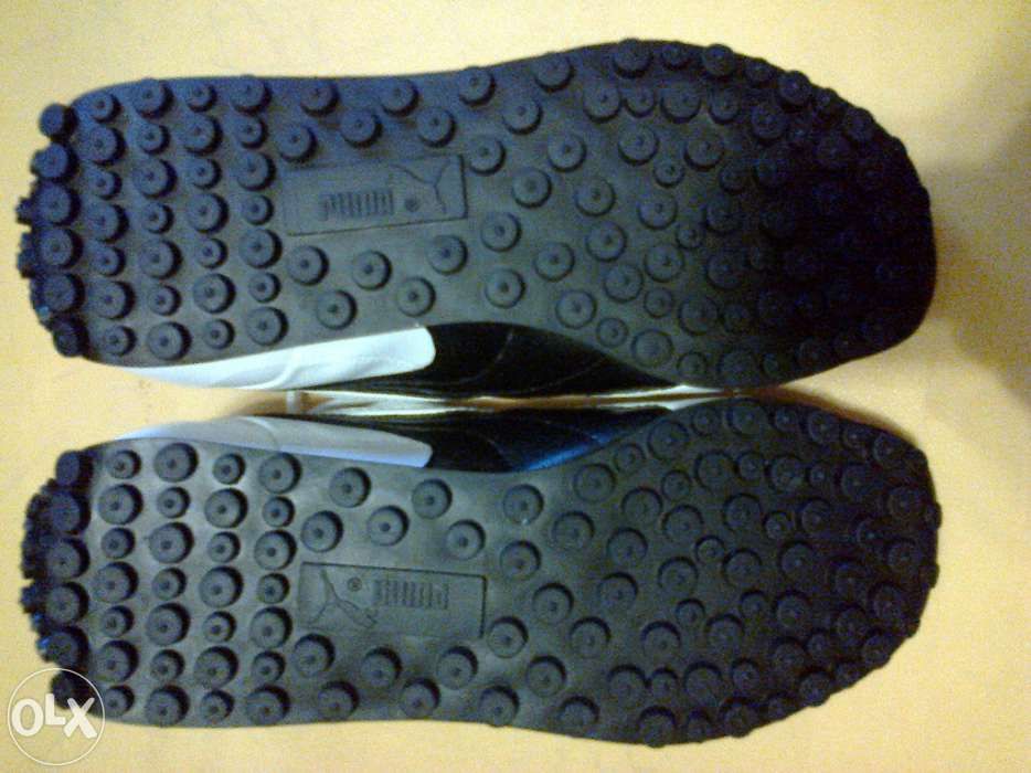 Adidasi piele noi Puma King fotbal negri & alb sau albi & negru 39, 40