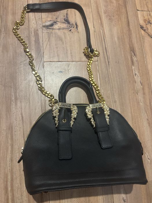 Versace стилна чанта кожа