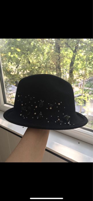 Шляпа унисекс черная