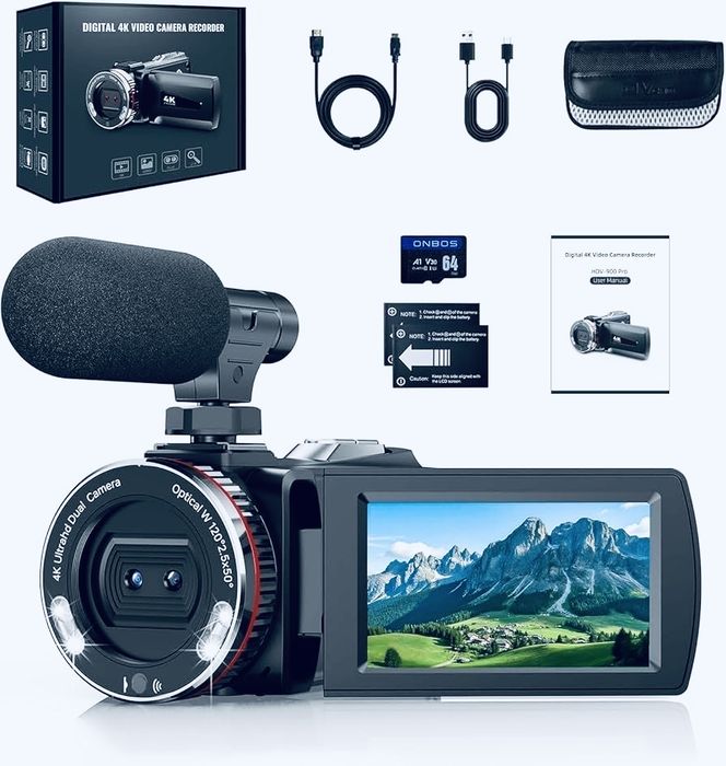 Cameră video 4K 60FPS 48 Mp