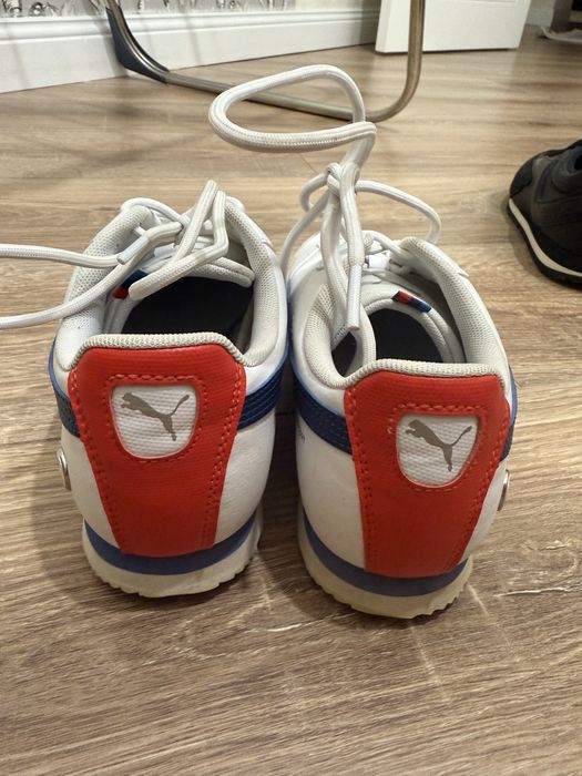 Белые кеды puma bmw
