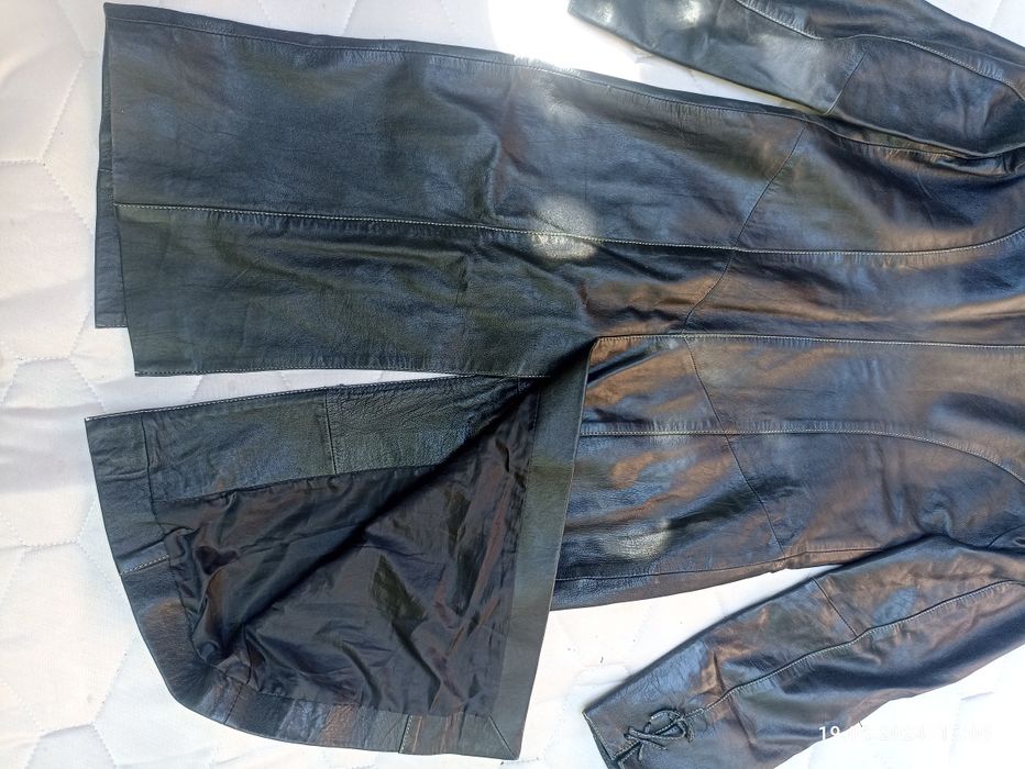 Женский кожаный плащ S 44-46р