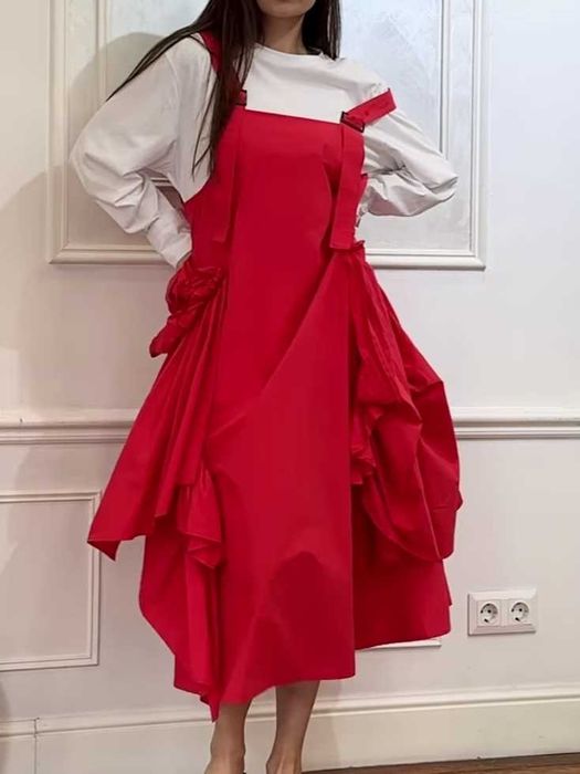 Продам красный сарафан новый