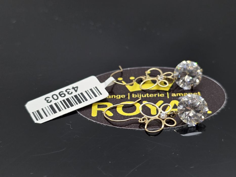 Bijuteria Royal: Cercei aur 14k/1.87 gr