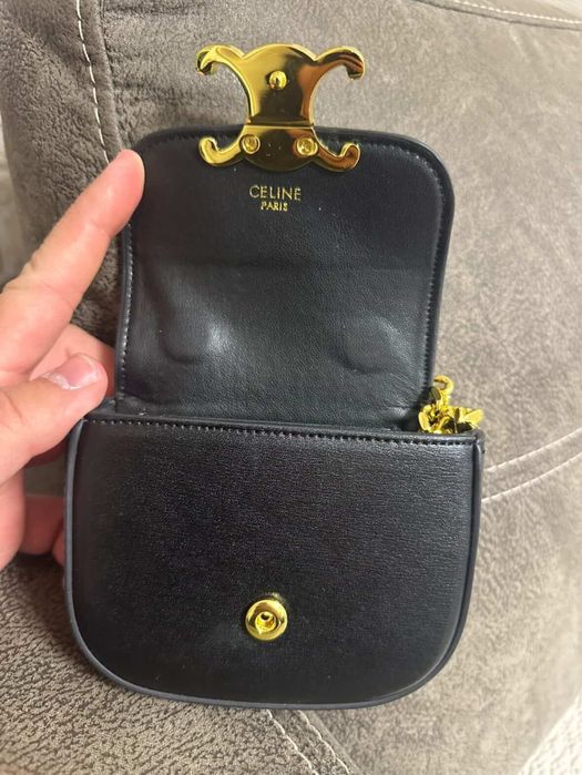 Малка черна чанта Celine