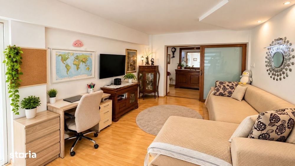 Central apartament spațios transformat din 4 camere
