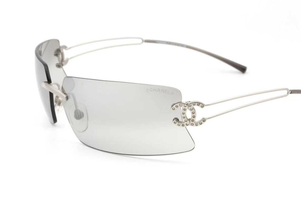 Ochelari de soare Chanel 4051‑B Rhinestone Silver