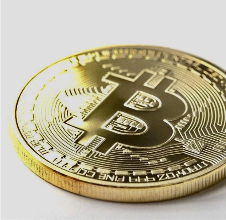 Монета сувенирная Bitcoin Биткоин
