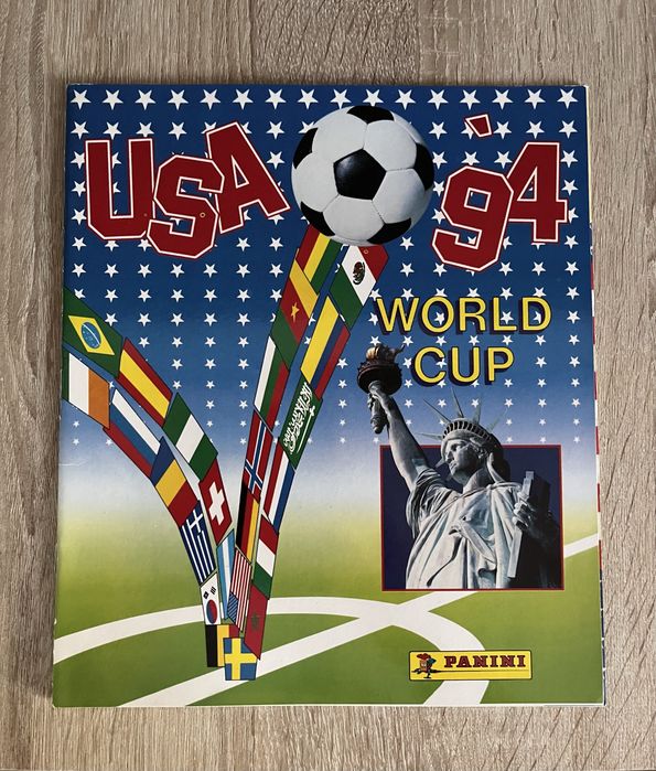 Reeditarea albumului de stickere Panini al Cupei Mondiale din 1994, USA.