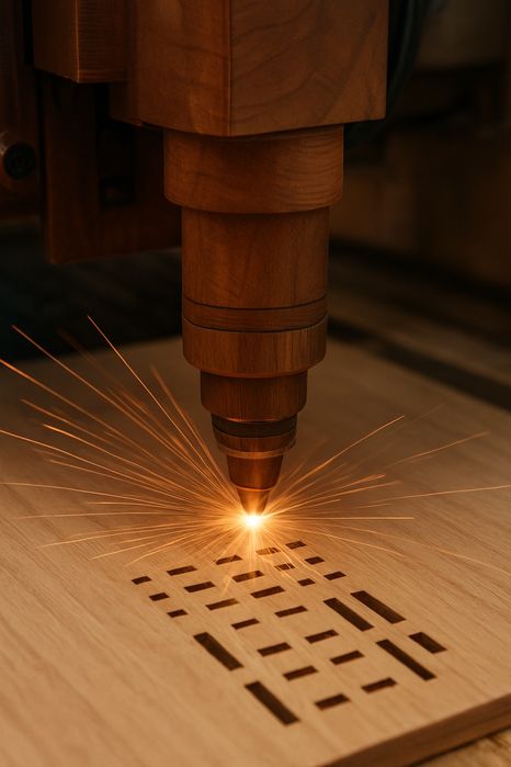 Lazerda kesish . Lazerni usluga .