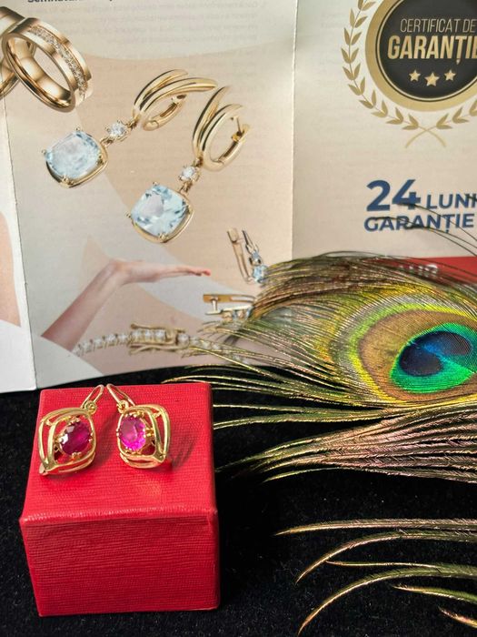 Cercei aur 14k 3.78 g (B.62281.1-Tatarasi) Garantie 2 ani-1490 lei