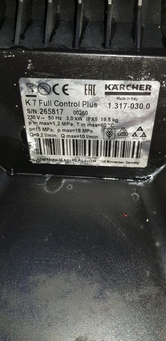 Karcher,k7 ful control.