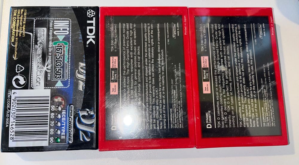 TDK 1985г касети за касетофон