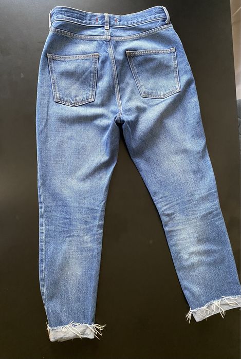 Дамски тъмносини дънки Zara