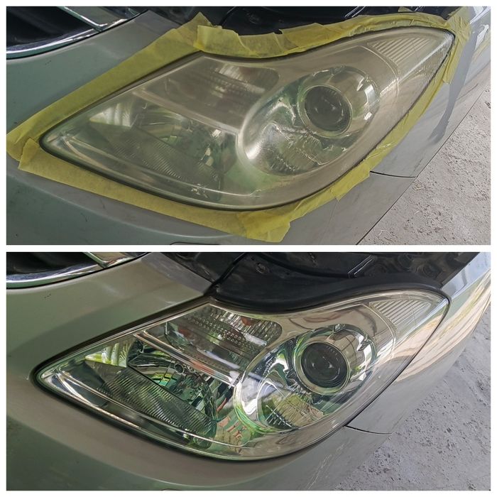 Хим восстановление фар Полировка