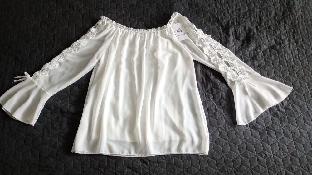Bluza damă albă, elegantă, nouă cu etichetă