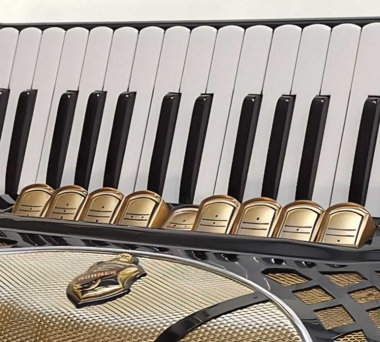 Acordeon Hohner Lucia 4 P  negru cu 96 de  basi