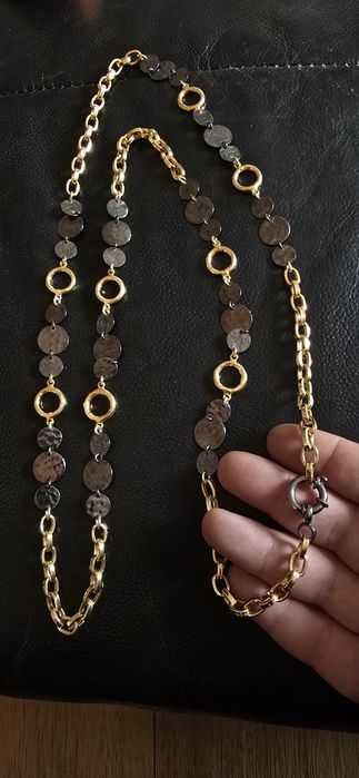 Lant argint aurit 106 cm