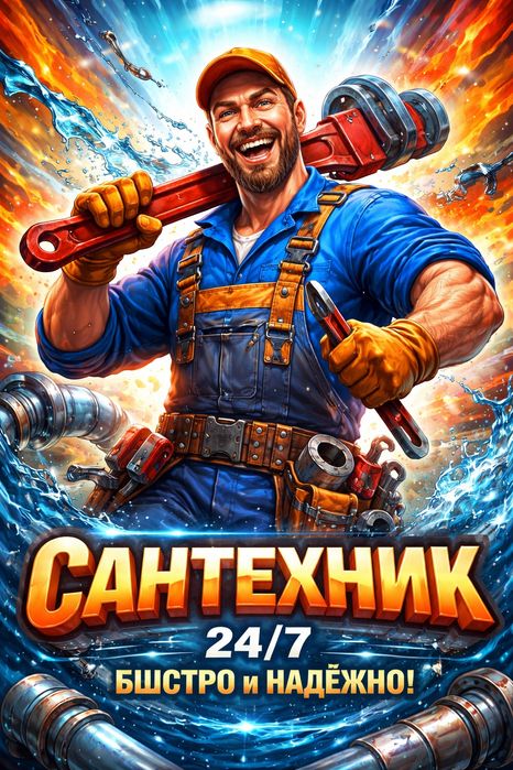 Сантехник срочный выезд.