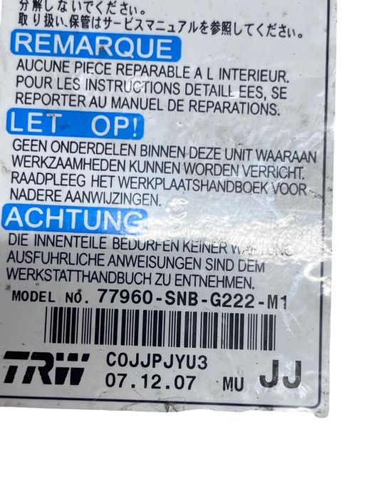Calculator Airbag Honda Civic Viii Hatchback Fn, Fk 2005 ->