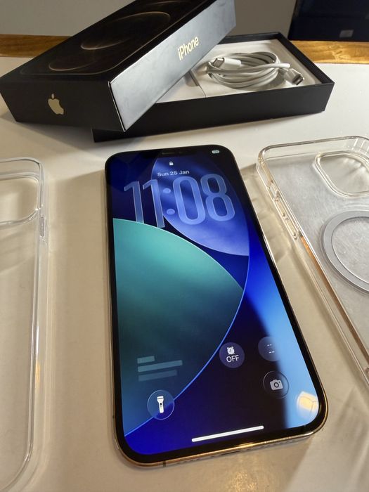 Iphone 12 PRO MAX gold 256 gb impecabil!