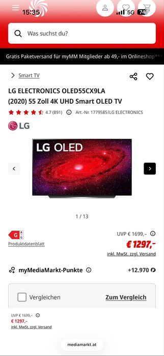 Lg 55 oled Smart tv