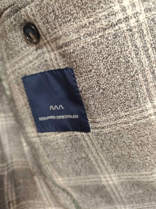 Sacou blazer slim de lux Eduard Dressler 48 50 M L lana si matase came