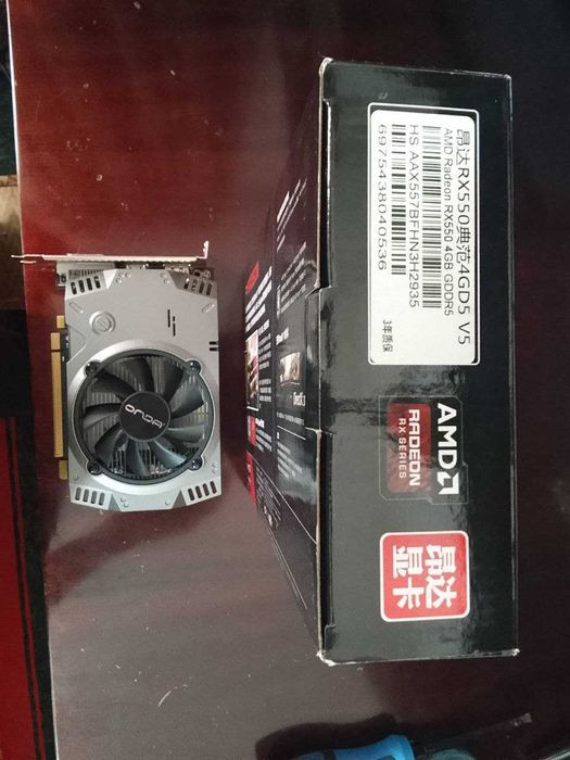 Видеокарта AMD RX 550 4gb