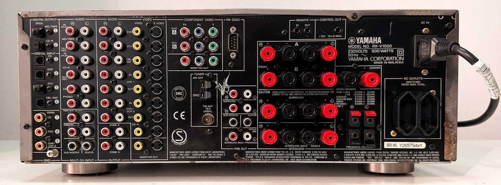 Yamaha RX V 1500 Amplificator Receiver High End -Phono- Masiv 180W x 7