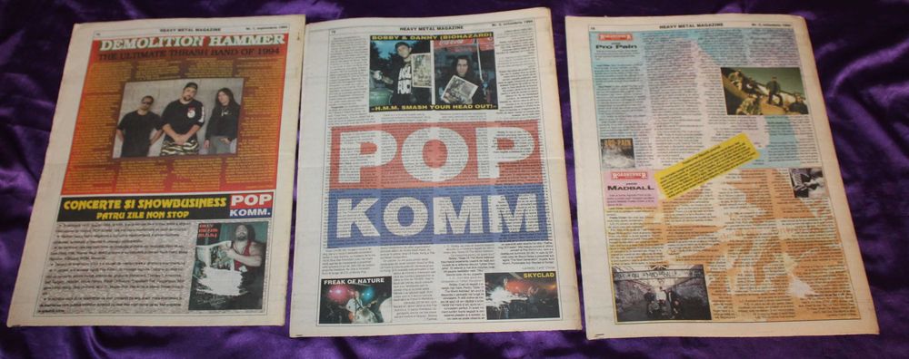 Lot reviste muzica Heavy Metal Magazine  vox pop rock revista