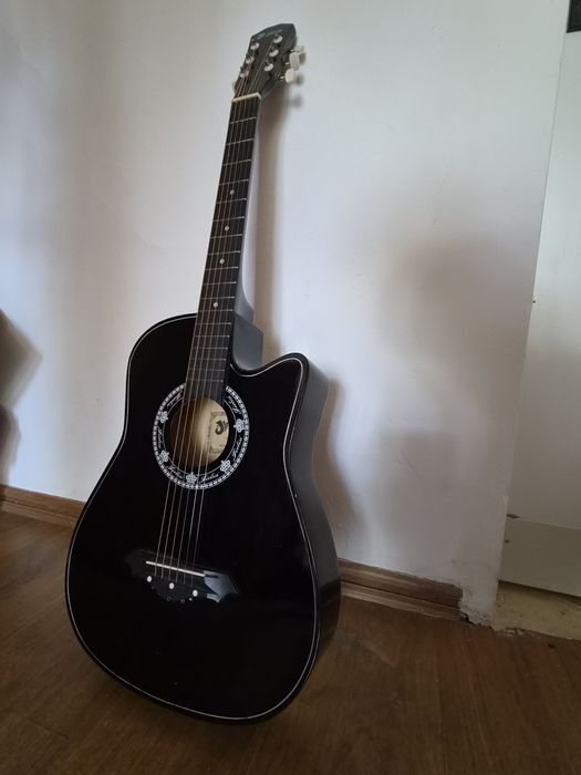 Chitară acustică Jinle/JieliSi – neagră, cutaway