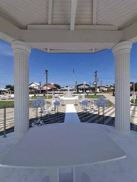 Decor nunta, cununie, gatitul miresei