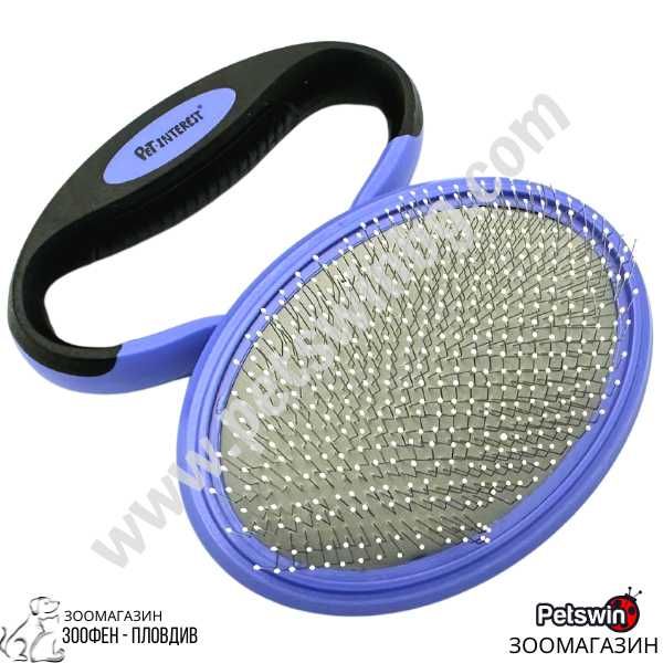 Четка за Куче/Коте - Сгъваема - Slicker Brush Foldable - Pet Interest