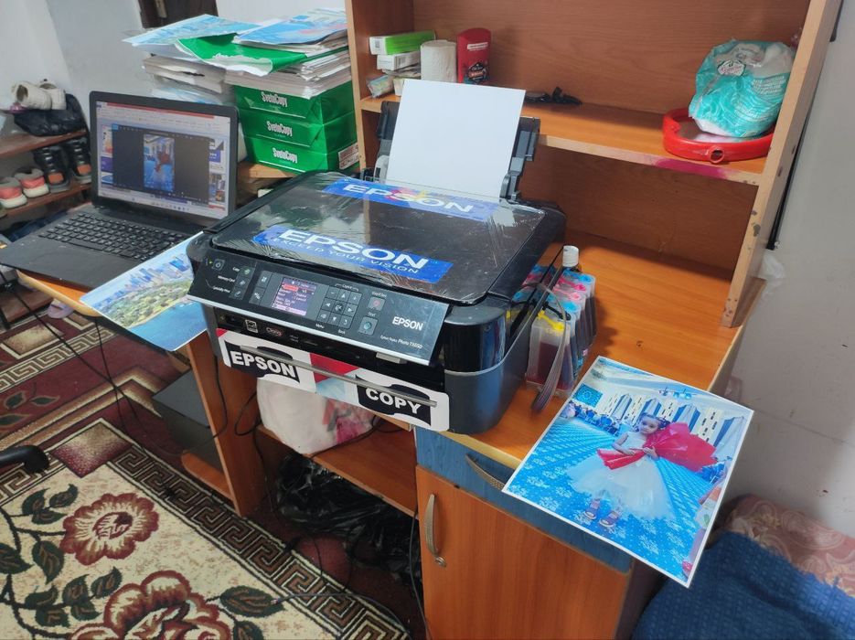 Epson L 650 kopy-skanerli 6 ta rangli yangi printer dyuzi 100% idialni