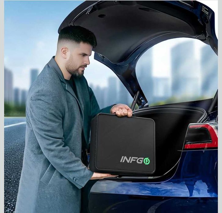INFGO Зарядна станция тип 2 1-фазен 3.68kW 8.1 м. кабел 6-16A EV нова