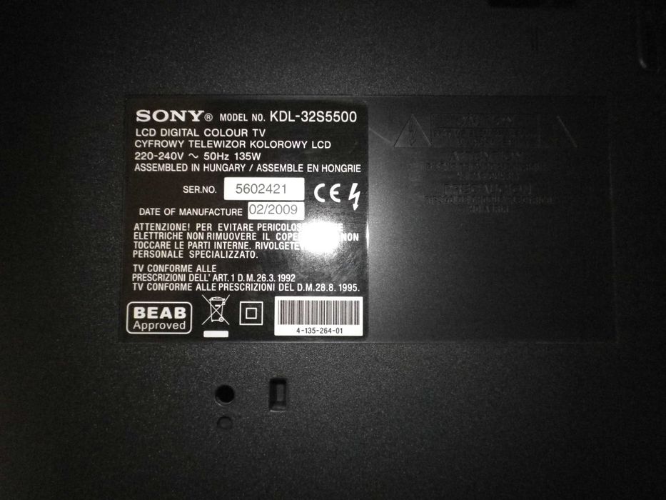 SONY KDL-32S5500